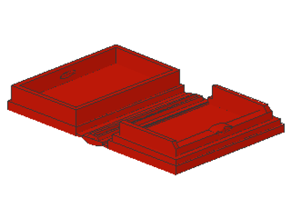 Lego Minifigur Buch 2 x 3 (33009) rot