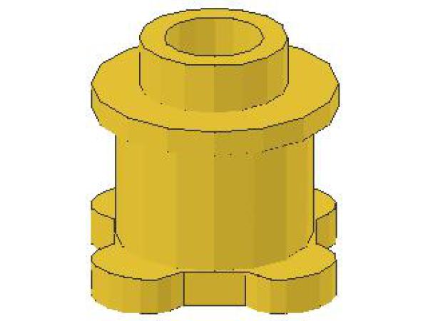 Lego Stein, rund 1 x 1 x 2/3 (33286) gelb