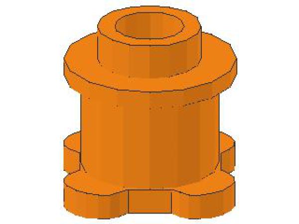 Lego Stein, rund 1 x 1 x 2/3 (33286) orange