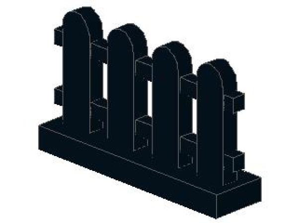 Lego Zaun 1 x 4 x 2 (33303) schwarz