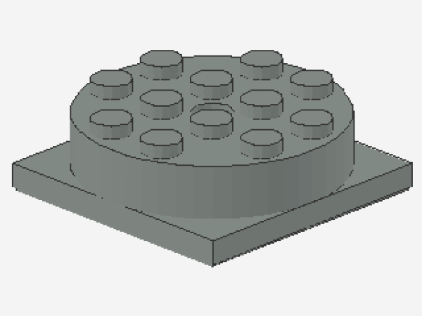 Lego Drehscheibe 4 x 4 x 1 (3403c01) hell grau