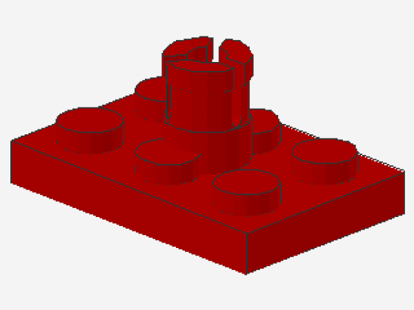 Lego Platte, modifiziert 2 x 3 (3462) rot
