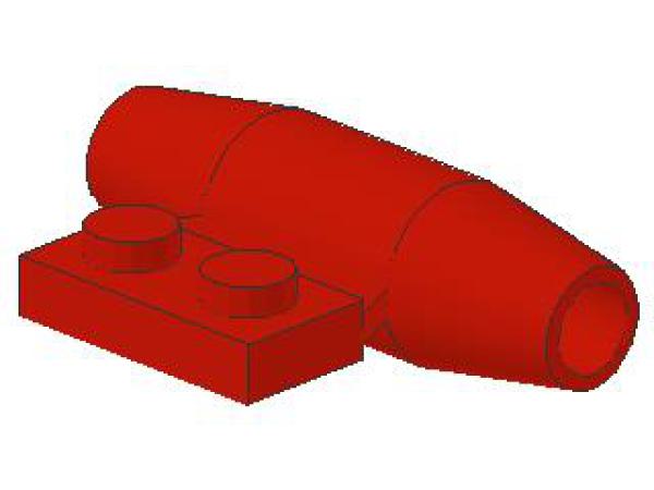 Lego Thrust Engine, smooth (3475a) red