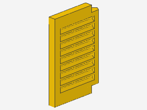 Lego Shutter 1 x 2 x 2 (3582) yellow