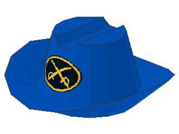 Lego Minifigure Hat, Cowboy (3629) blue