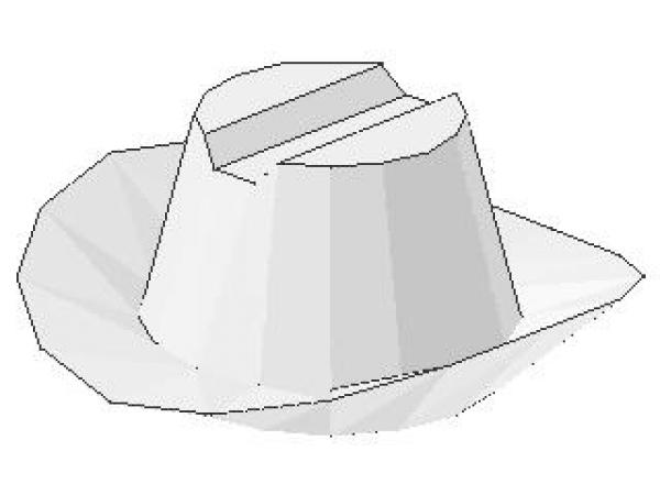 Lego Minifigure Hat, Cowboy (3629) white