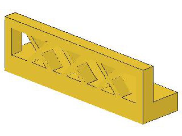 Lego Fence 1 x 4 x 1 (3633) yellow