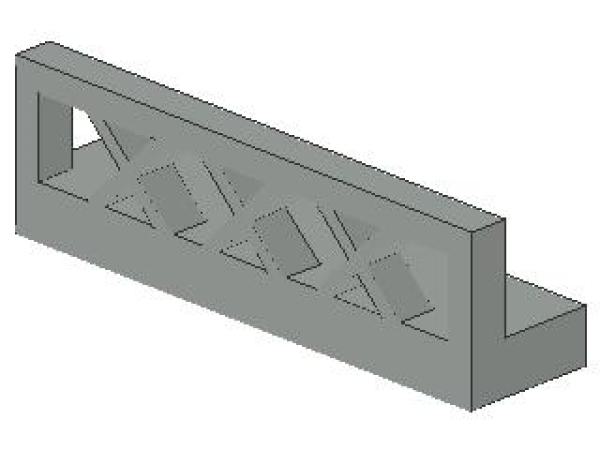 Lego Fence 1 x 4 x 1 (3633) light gray