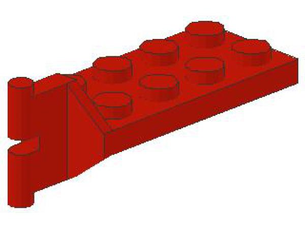 Lego Hinge Plate 2 x 4 (3639) red