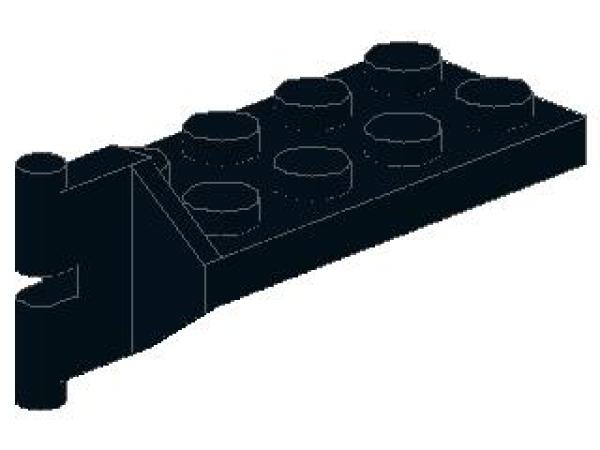 Lego Scharnier Platte 2 x 4 (3639) schwarz