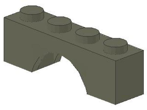 Lego Brick, Arch 1 x 4 x 1 (3659) dark gray