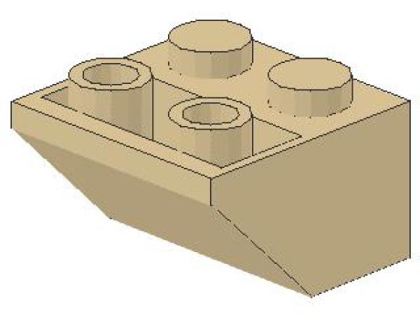 Lego Slope Stone, inverse 45° 2 x 2 x 1 (3660) tan