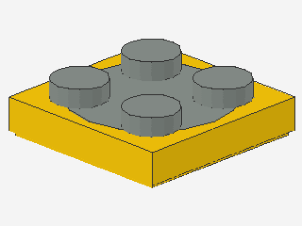 Lego Turntable 2 x 2 (3680c01) yellow