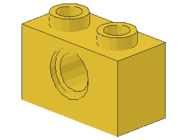 Lego Technic Brick 1 x 2 (3700) yellow