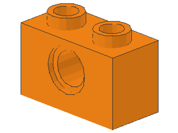 Lego Technic Brick 1 x 2 (3700) orange