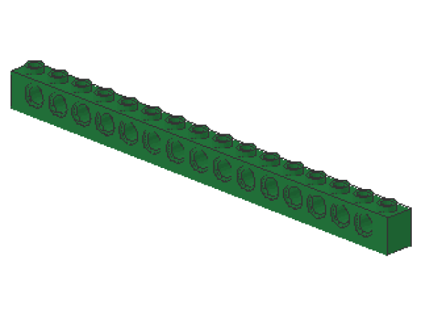 Lego Technic Stein 1 x 16 (3703) grün