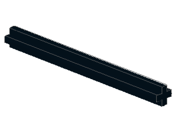 Lego Technic Axle 6L (3706) black