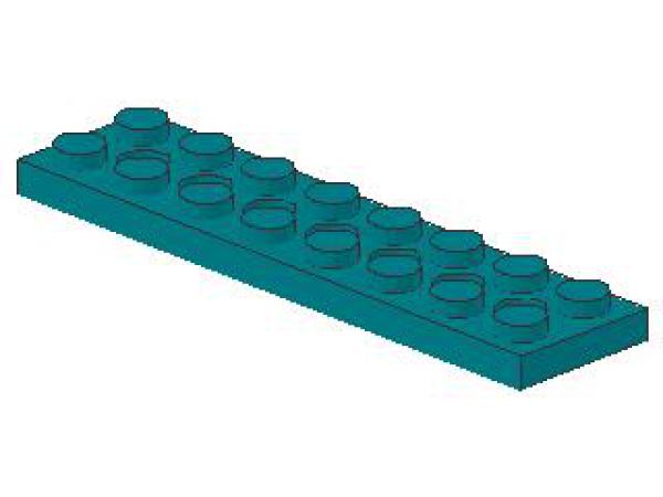 Lego Technic Plate 2 x 8 (3738) dark turquoise