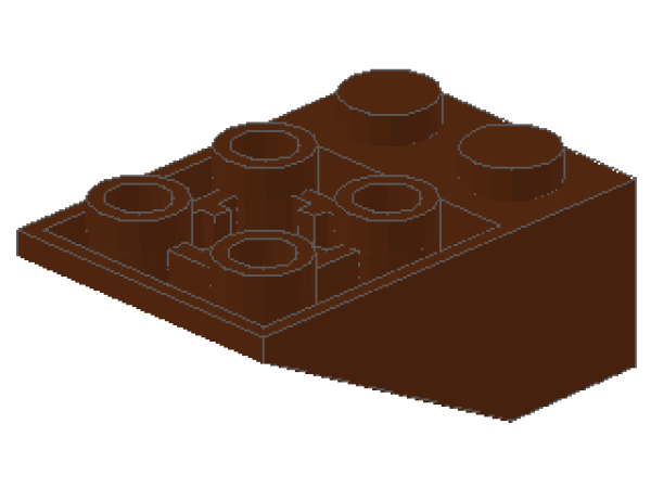 Lego Slope Stone, inverse 33° 3 x 2 x 1 (3747b) reddish brown