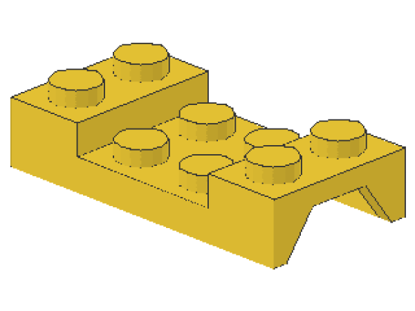 Lego Mudguard 2 x 4 (3788) yellow