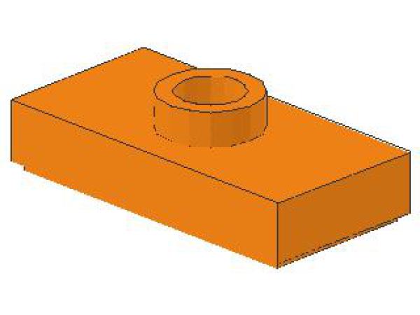 Lego Platte, modifiziert 1 x 2 (3794b) orange