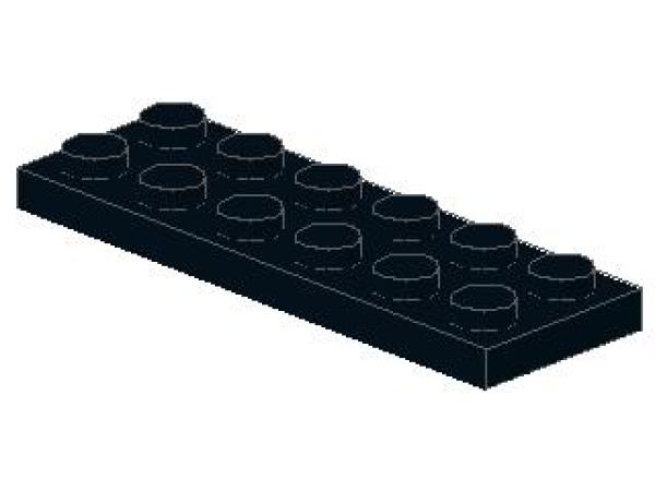 Lego Platte 2 x 6 (3795) schwarz