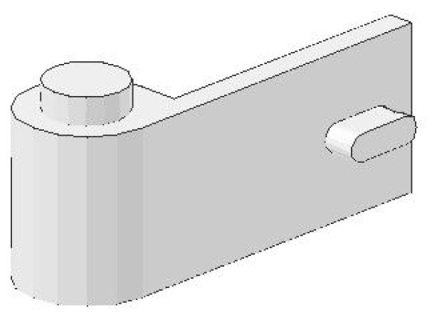 Lego Tür 1 x 3 x 1 (3822) links, weiß