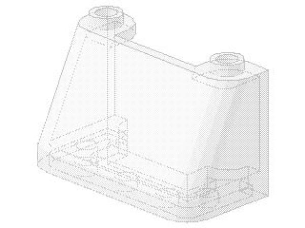 Lego Windschutzscheibe 2 x 4 x 2 (3823) transparent