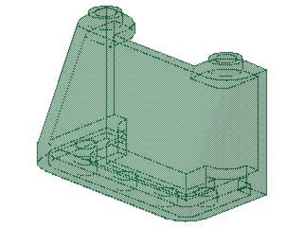 Lego Windschutzscheibe 2 x 4 x 2 (3823) transparent grün