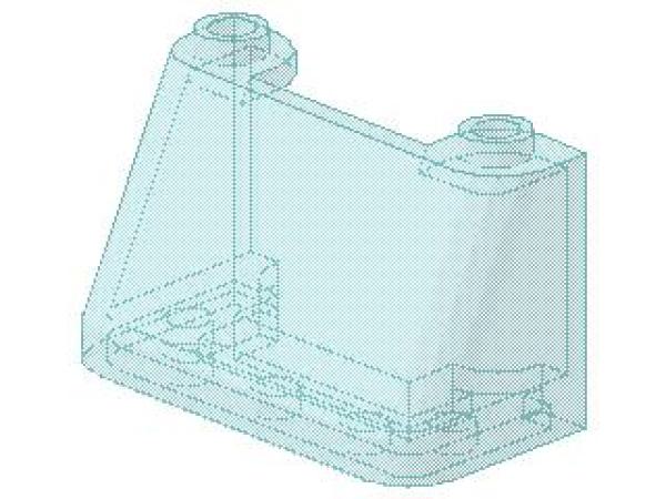 Lego Windschutzscheibe 2 x 4 x 2 (3823) transparent hell blau