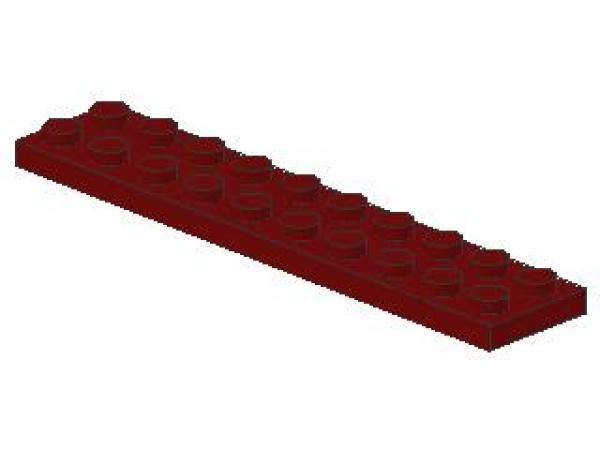 Lego Platte 2 x 10 (3832) dunkel rot NEU