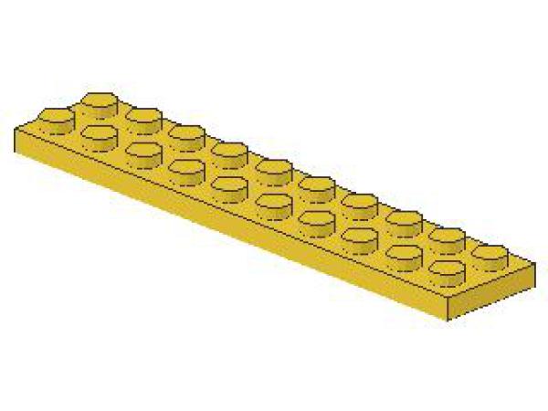 Lego Platte 2 x 10 (3832) gelb