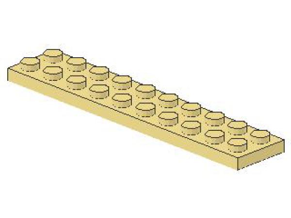 Lego Platte 2 x 10 (3832) hell gelb