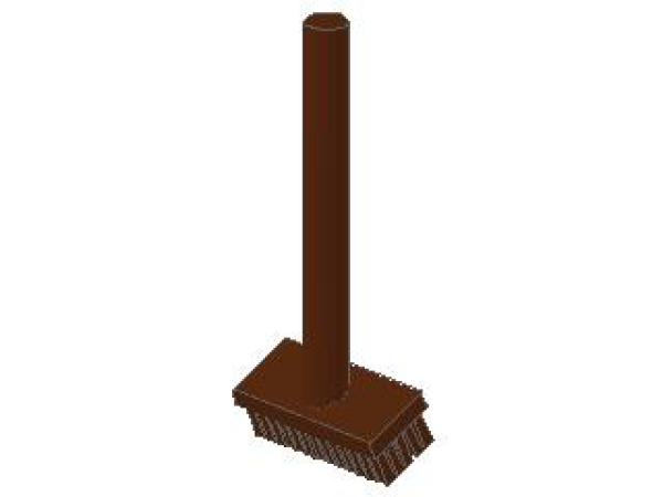 Lego Minifigure Broom (3836) reddish brown