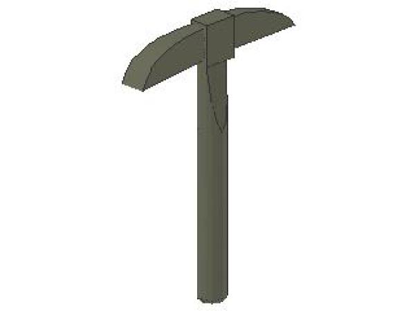 Lego Minifigure Pickaxe (3841) dark gray