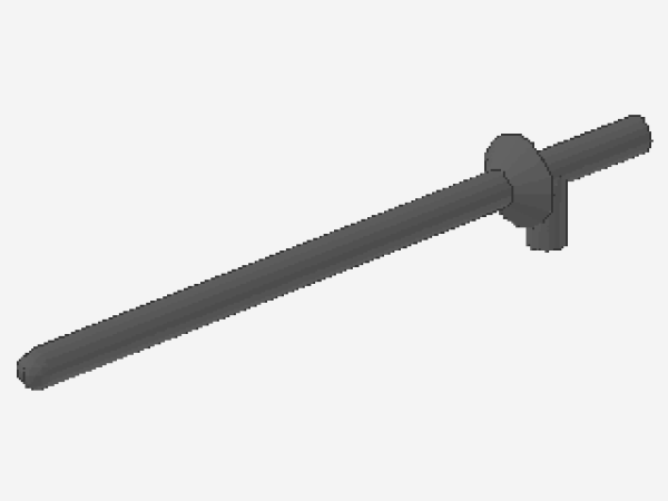 Lego Minifigur Lanze (3849) dark bluish gray