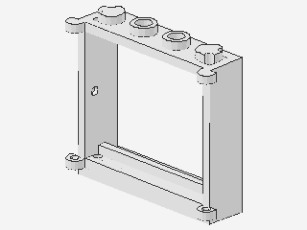 Lego Fenster 1 x 4 x 3 (3853) weiß