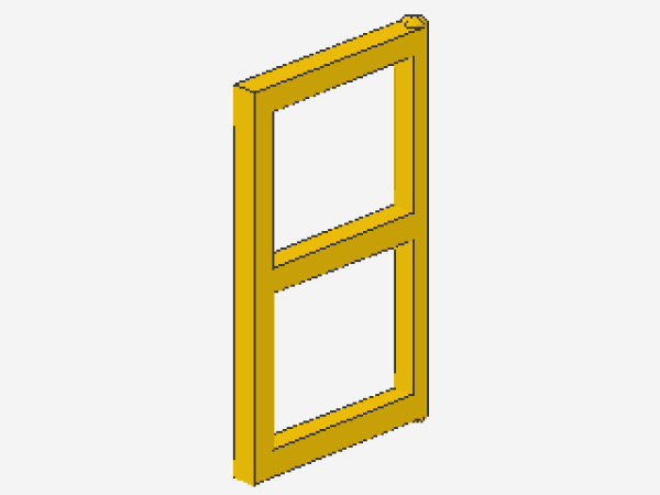 Lego Scheibe für Fenster 1 x 2 x 3 (3854) gelb