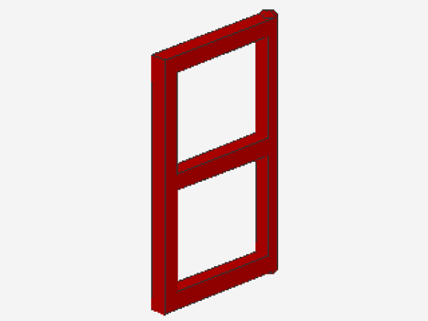 Lego Scheibe für Fenster 1 x 2 x 3 (3854) rot