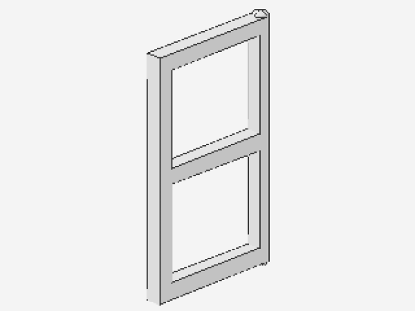 Lego Scheibe für Fenster 1 x 2 x 3 (3854) weiß