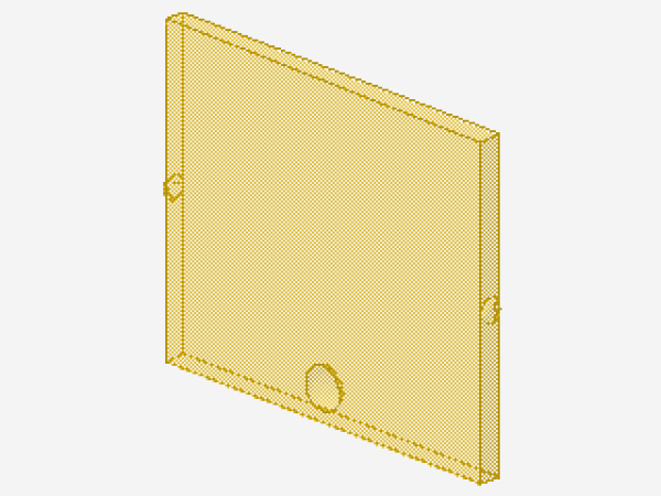 Lego Glas für Fenster 1 x 4 x 3 (3855a) transparent gelb