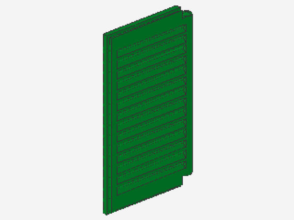 Lego Shutter 1 x 2 x 3 (3856) green