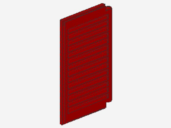 Lego Shutter 1 x 2 x 3 (3856) red