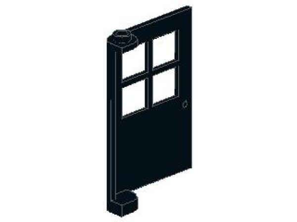 Lego Door 1 x 4 x 5 (3861) black