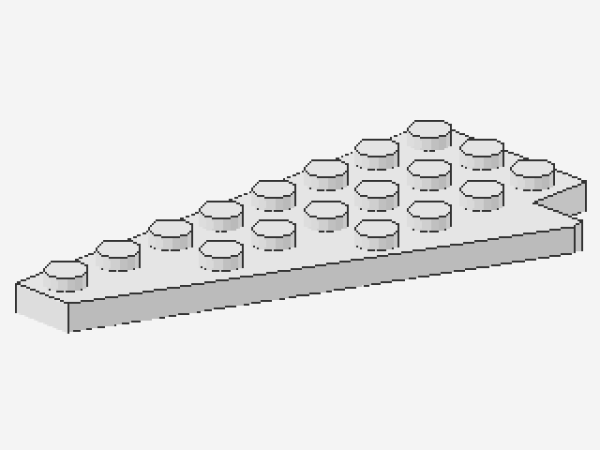 Lego Keilplatte 8 x 4 (3933a) weiß