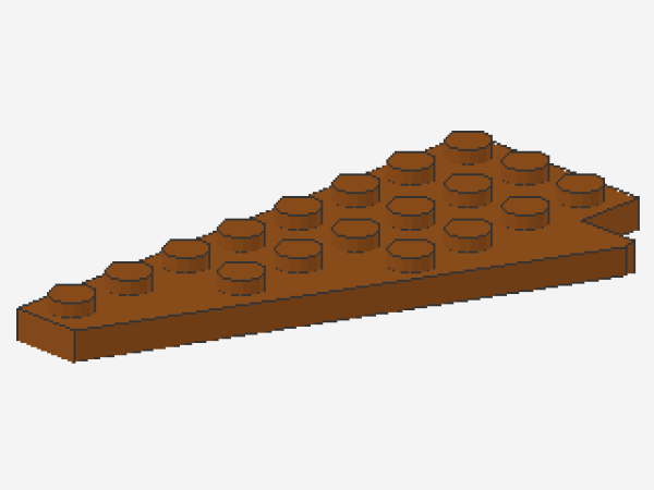 Lego Wedge Plate 8 x 4 (3933) dark orange