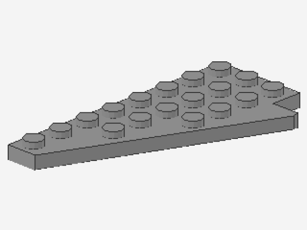 Lego Wedge Plate 8 x 4 (3933) light bluish gray