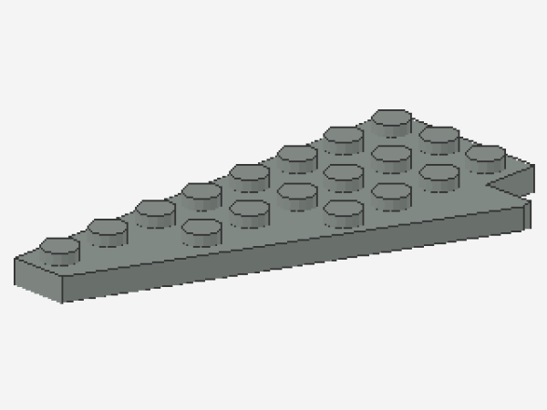 Lego Wedge Plate 8 x 4 (3933) light gray