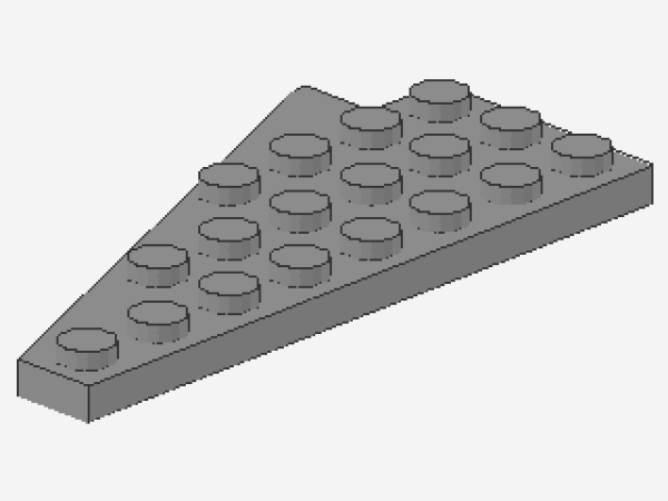 Lego Wedge Plate 8 x 4 (3934) light bluish gray