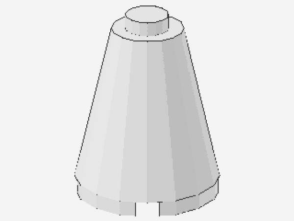 Lego Konus 2 x 2 x 2 (3942a) weiß